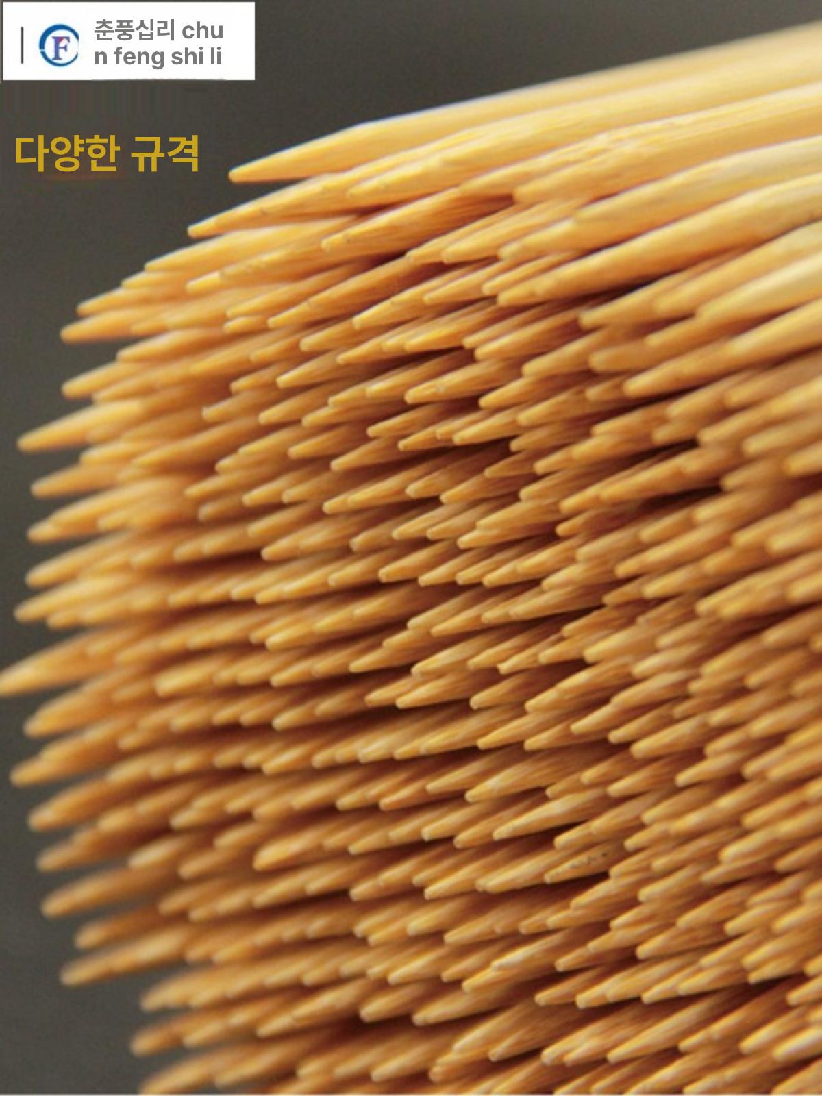 나무꼬치 500개 탕후루꼬지 산적 핫바 대나무 꽂이 오뎅꼬지 과일꼬치 과일꼬지 꼬지 15cmx2.5mm 96개 소형 꼬치 - 상세 이미지 3