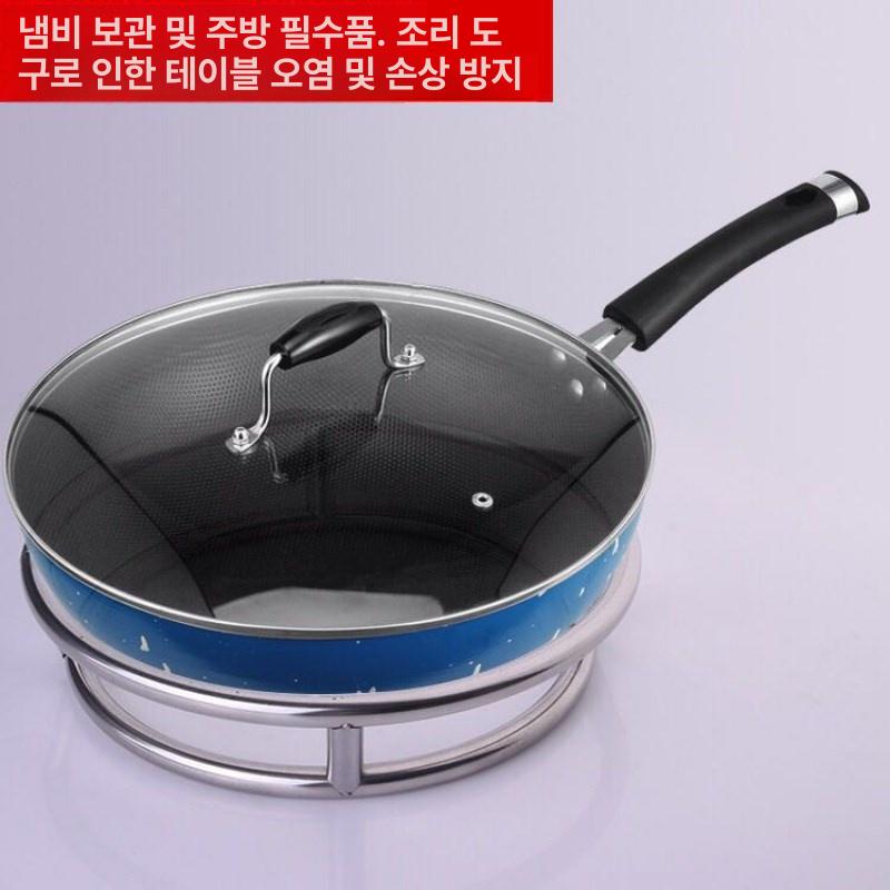 냄비 둥근 받침대 요리 스텐 화구 웍 주방 거치대 소형 원형 튜브 기본 수량 - 상세 이미지 3
