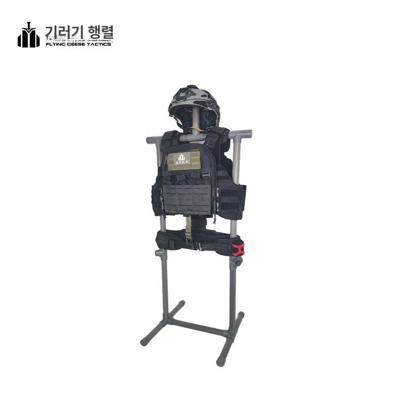 거치대 조끼 방탄 디피 숏형 전시 군인 권총집 진흙색 서바이벌 브라켓 지지대 헬맷 분리형 숏 스타일 - 상세 이미지 2