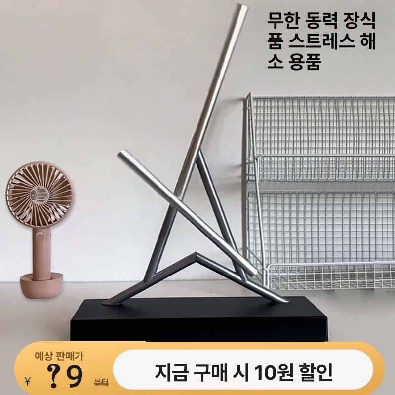 무한동력 진자운동 선물 뉴턴의 요람 실험 모빌 과학 - 상세 이미지 2