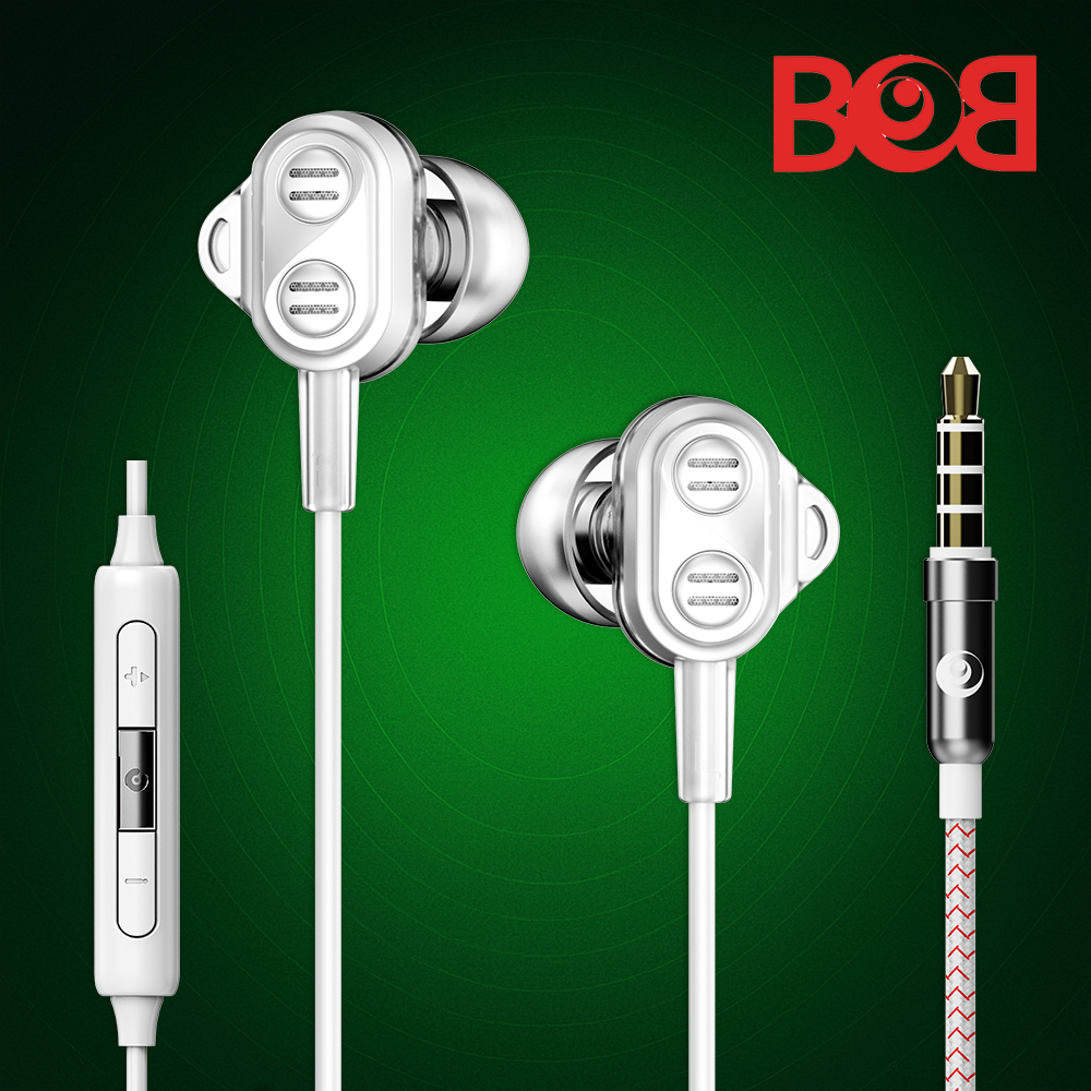 밥튠 8D 2BA 게이밍 인이어 이어폰 배그 화이트 제품 이미지