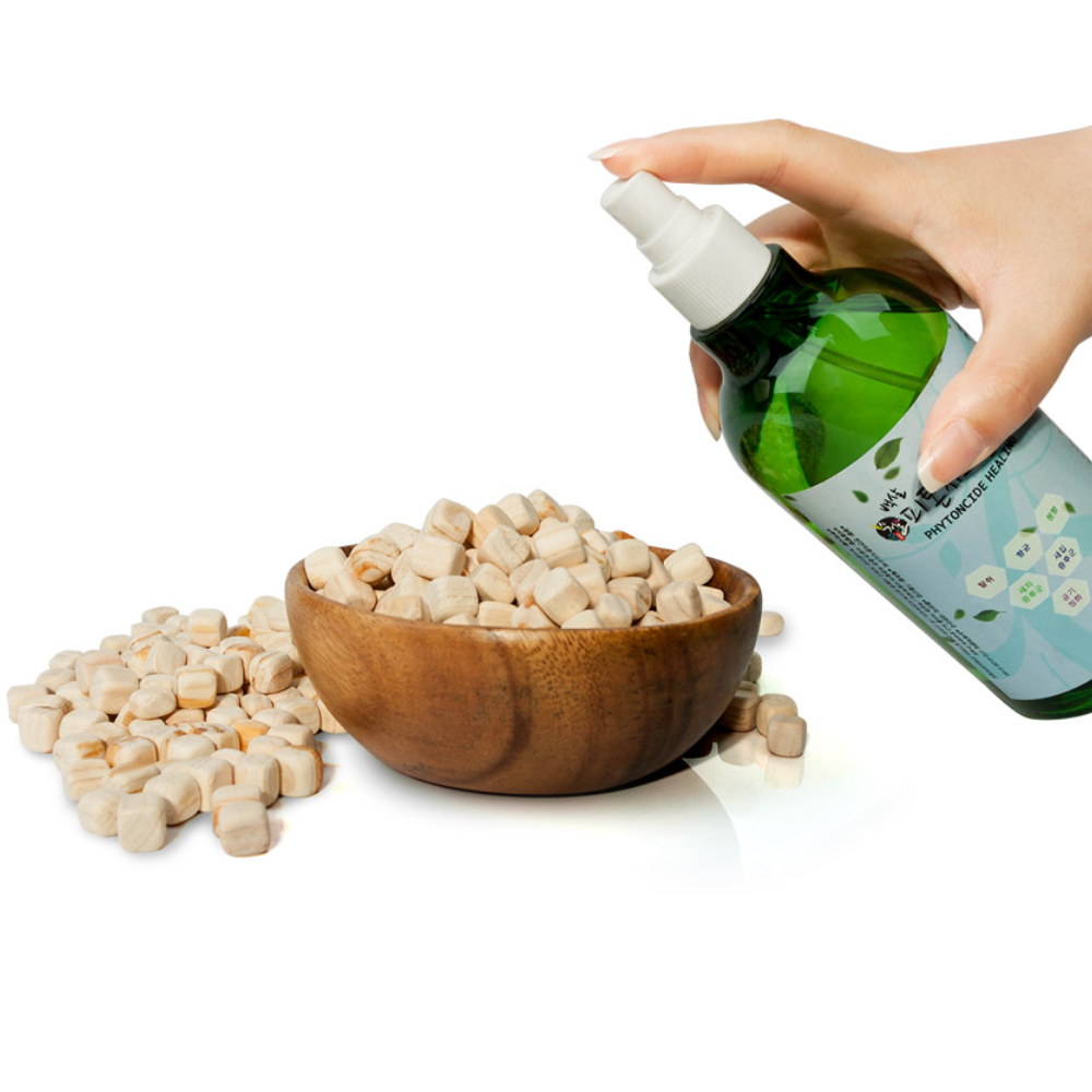 국산 편백나무칩 피톤치드 우드칩 편백큐브 1kg