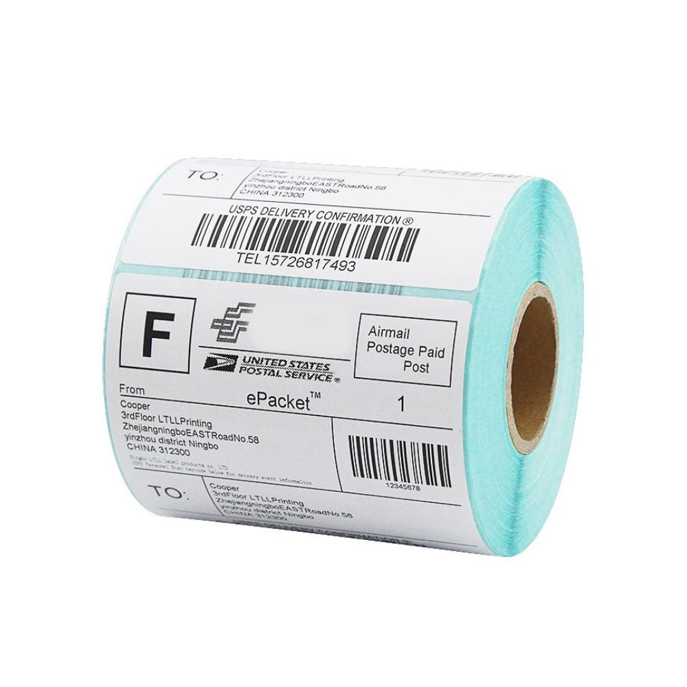 바코드 감열 롤라벨 600매 80x80mm 정사각 라벨스티커 - 상품 이미지