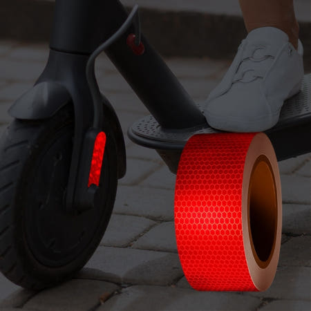 SL75970 벌집 무늬 반사테이프 안전표시 반사필름 레드