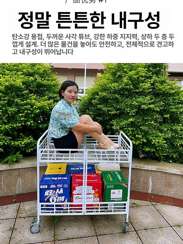 접이식 플리마켓 가판대 진열대 카트 캐노피 야시장 매대 행사 - 상세 이미지 2
