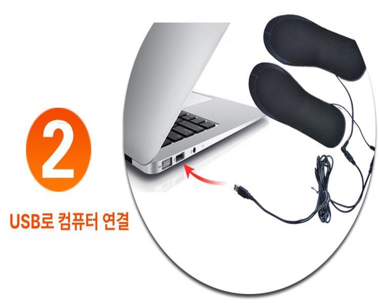 전기열 깔창 신발깔창 겨울 운동화 신발 발편한 등산화깔창 경량 발열깔창 35-40 35 - 상세 이미지 2