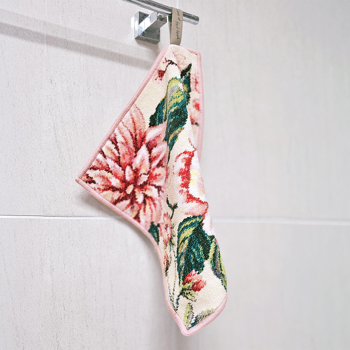 훼이라 에덴 핑크 예쁜 페이스타월 30x30cm 독일직수입 부드럽고 먼지없는 프리미엄손수건 - 상세 이미지 2