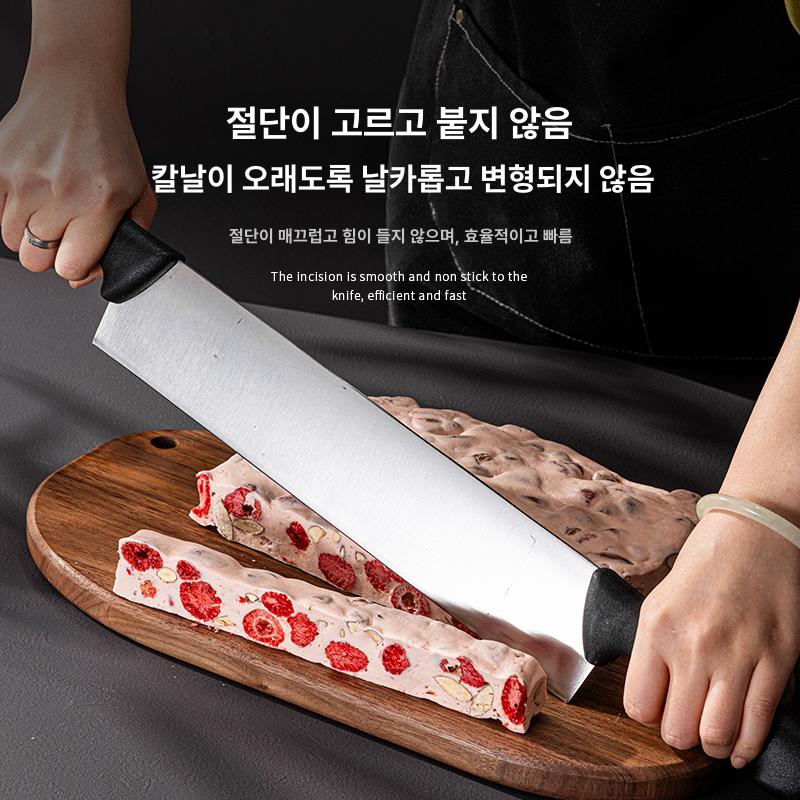 브라우니 치즈칼 양손 양쪽 주방 베이킹 케이크 작두 절단 커팅기구 떡절단칼 자르는 12인치 1개 - 상세 이미지 3