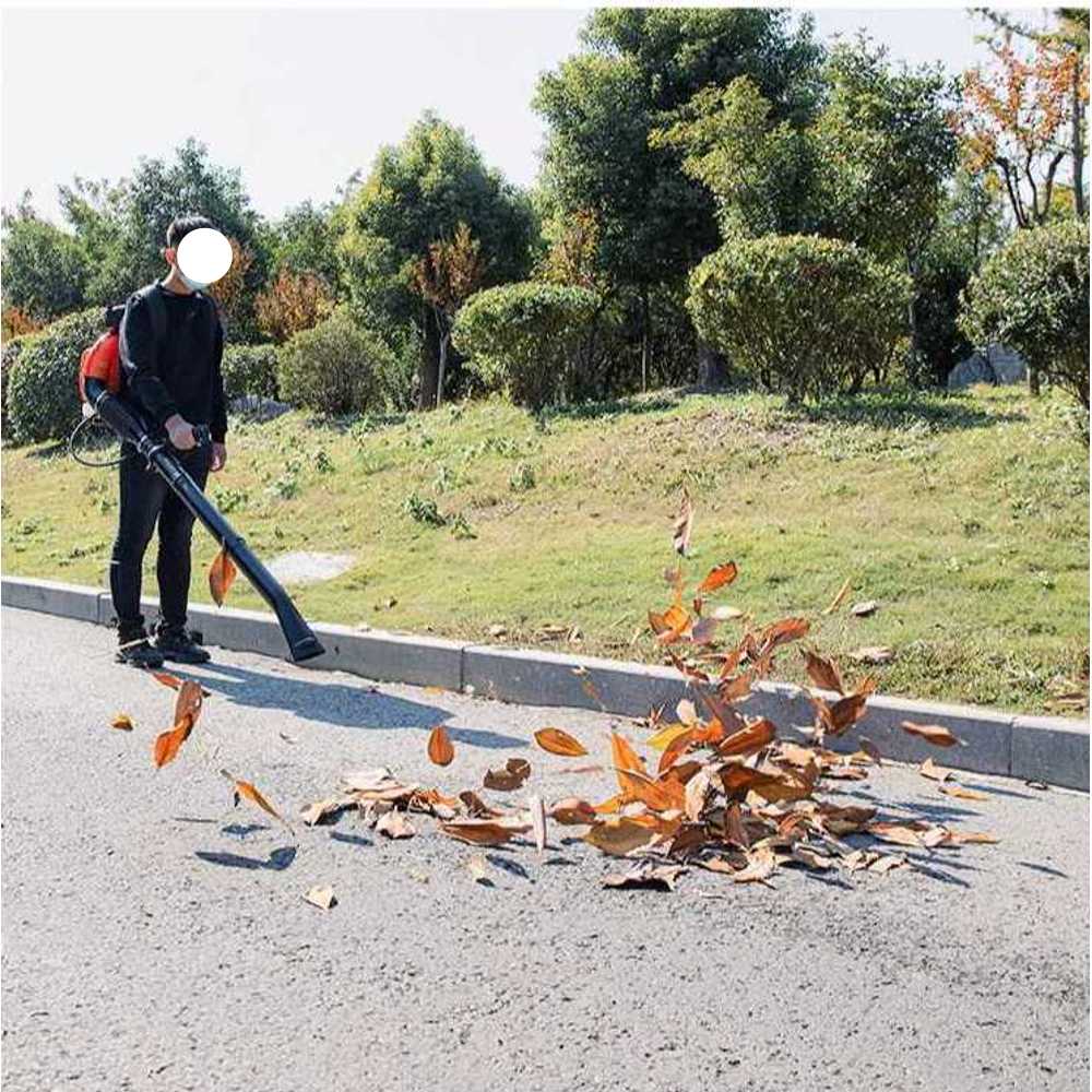 가솔린 배낭형 블로워 강력 바람 정원 낙엽 청소기 4행정 블루 10마력 - 상세 이미지 2