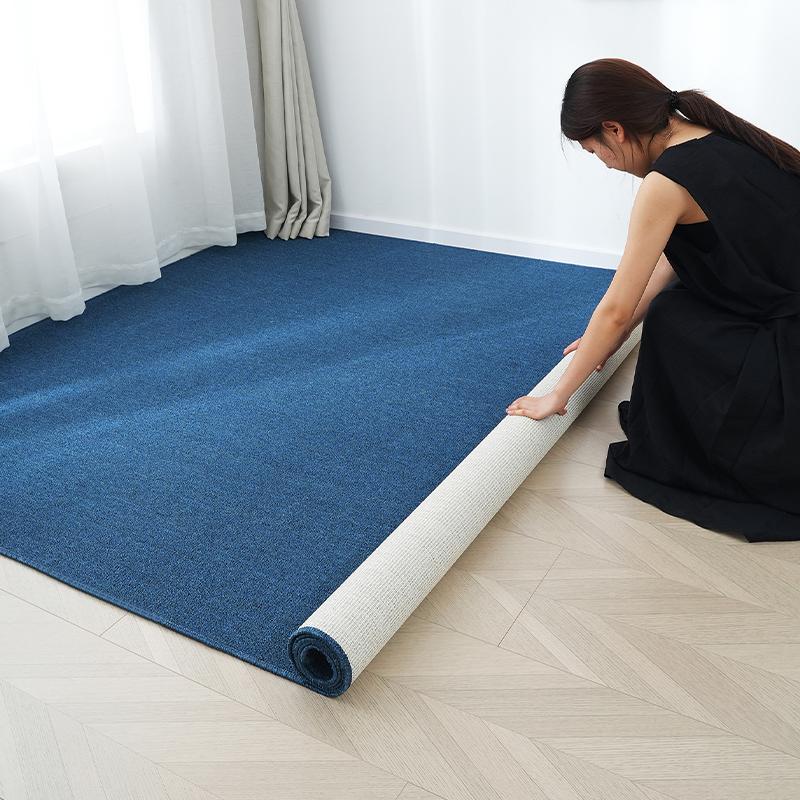 진한 파란색 카펫 침실 다크블루 200x200cm - 상세 이미지 4