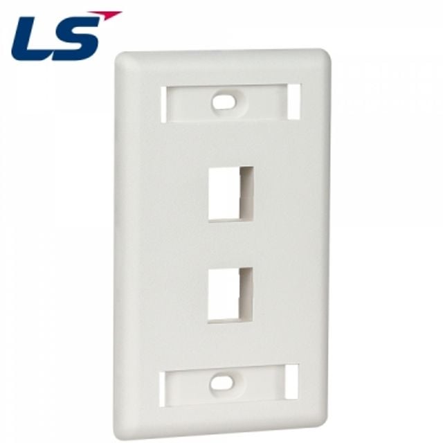 LS전선 아울렛 페이스 플레이트 2구 LS-FP-US-2PORT - 상품 이미지