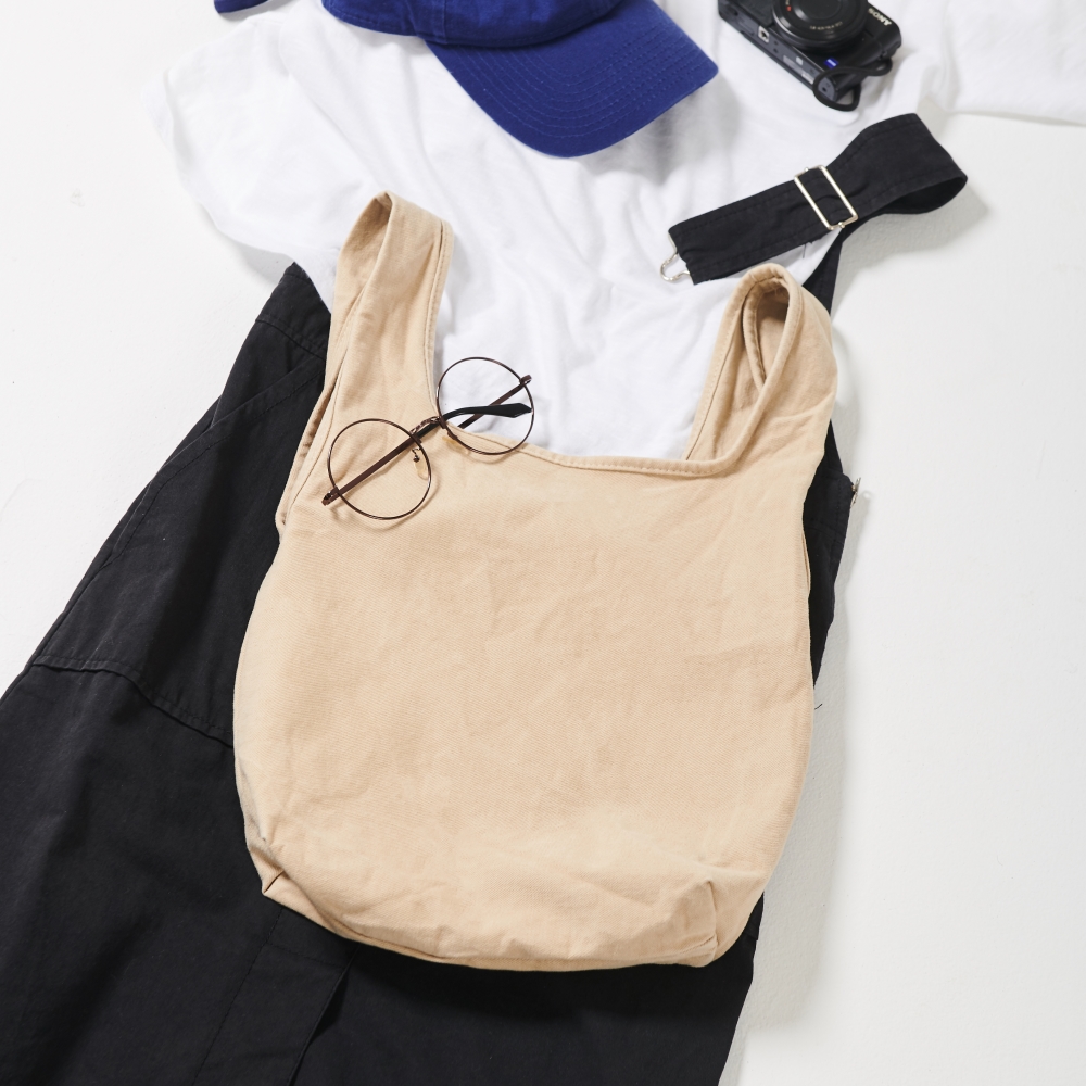 한가방 페브릭 데일리 에코백 무지 가방 국내생산