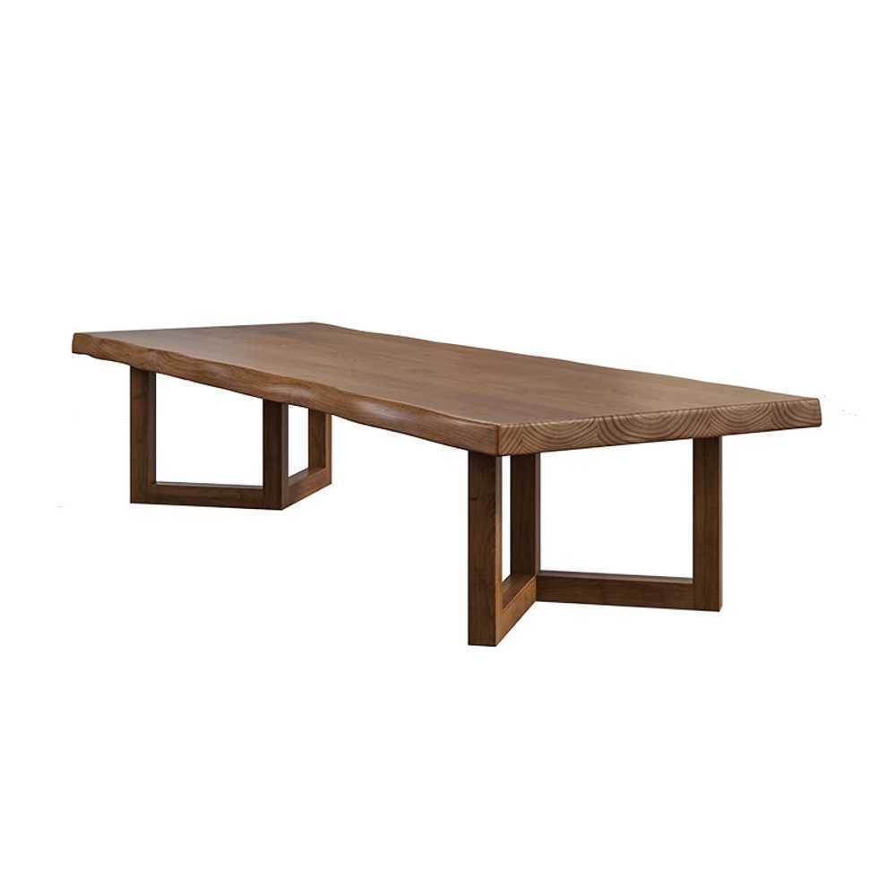 우드슬랩 테이블 대형 와이드 카페 식탁 인테리어 200x90x75x8cm - 상품 이미지