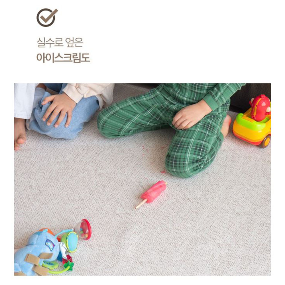 사각 거실 러그 카페트 매트 방수 미끄럼방지 코팅막 - 상세 이미지 3