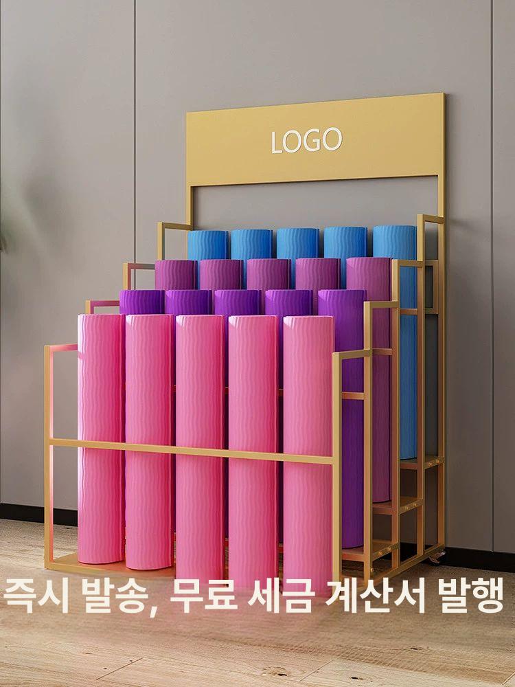 대용량 요가매트 보관함 홈피트니스 필라테스 수납함 3단 80cm 화이트 - 상세 이미지 2