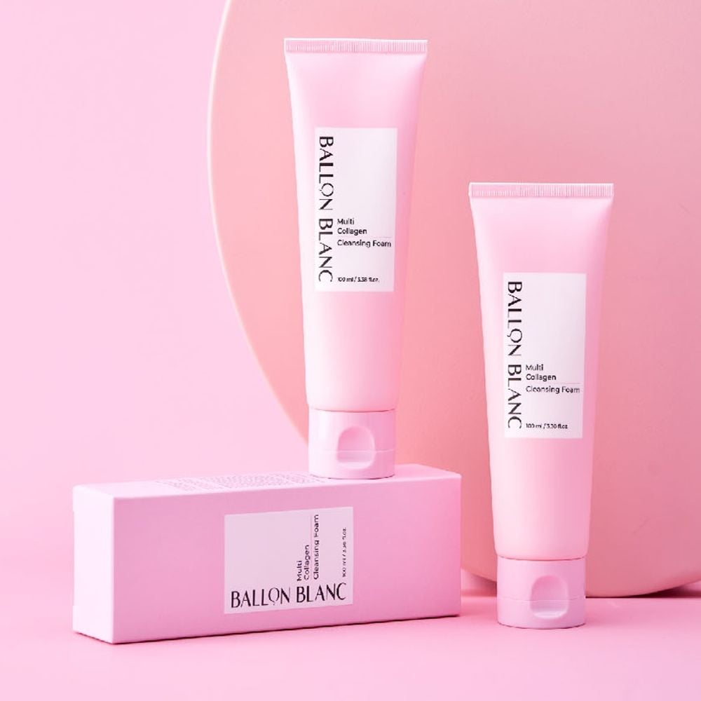 발롱블랑 수분 탄력 멀티 콜라겐 클렌징폼 100ml - 메인 이미지
