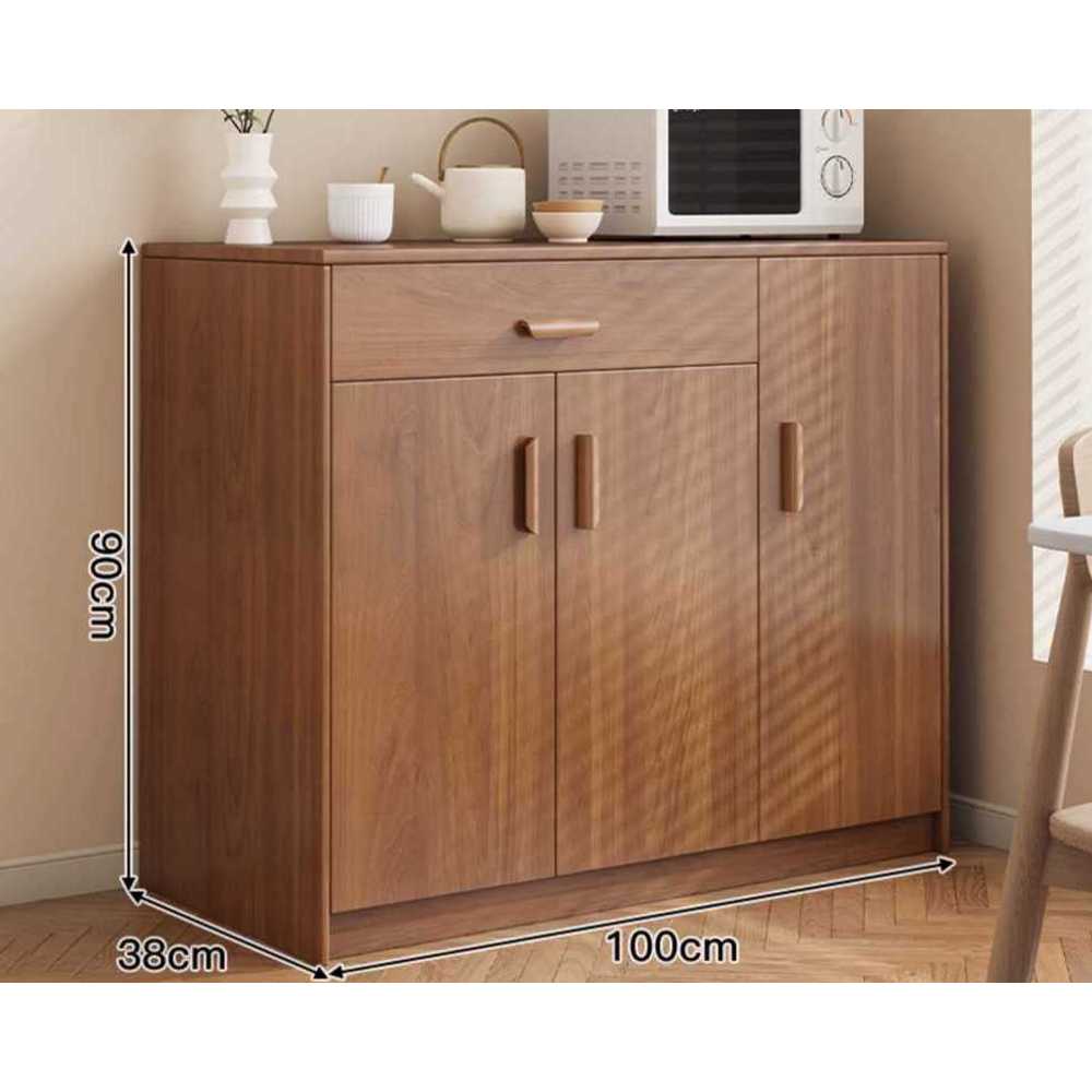 원목 홈카페 수납장 커피용품 정리 인테리어 장식장 A형 103x36x80cm(화이트) - 상세 이미지 2