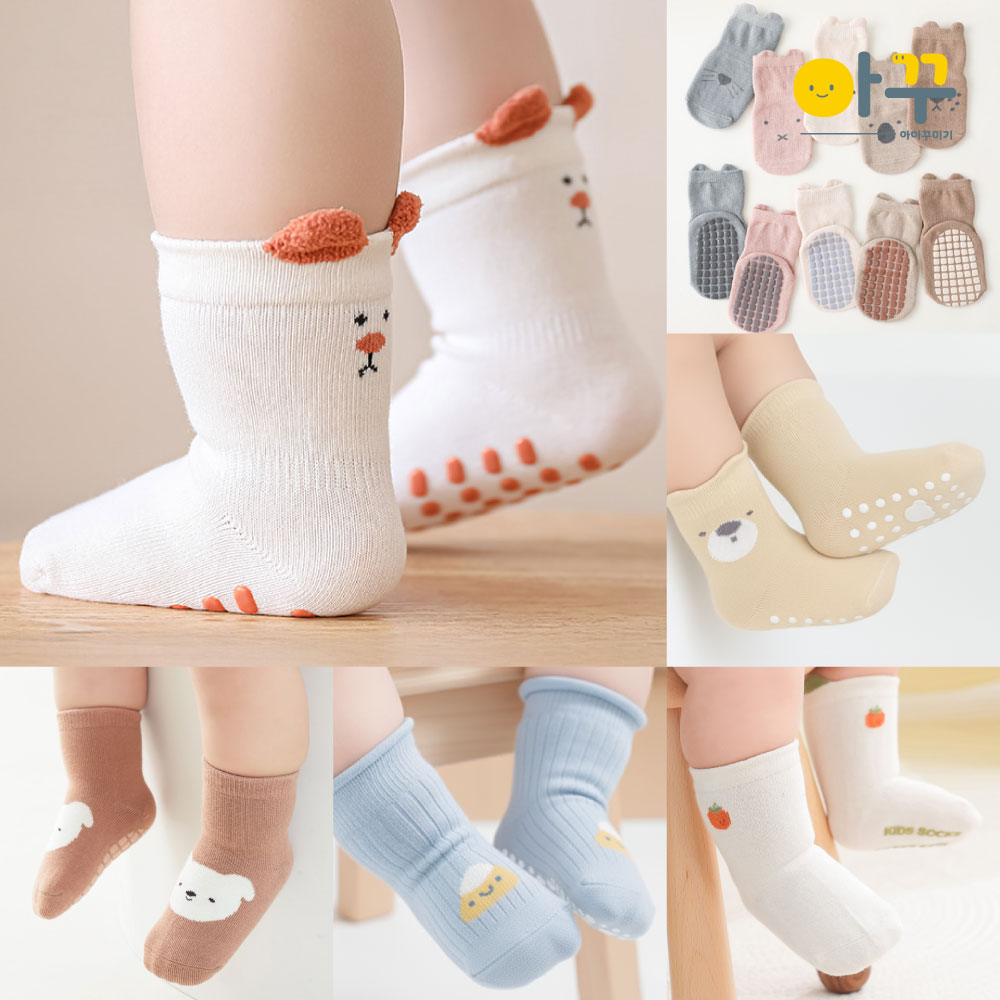 아기양말 유아 신생아 양말 돌 아기 미끄럼방지 봄 여름 덧신 제품 이미지