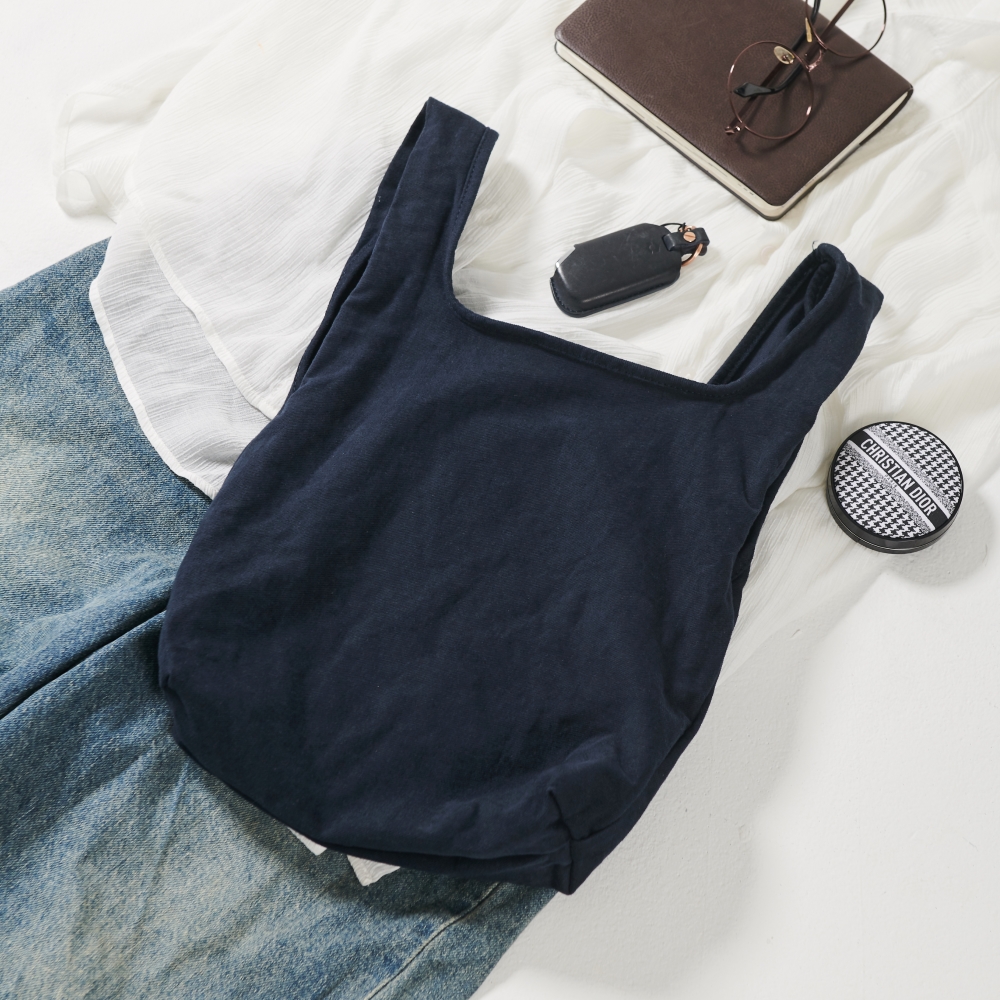 한가방 페브릭 데일리 에코백 무지 가방 국내생산