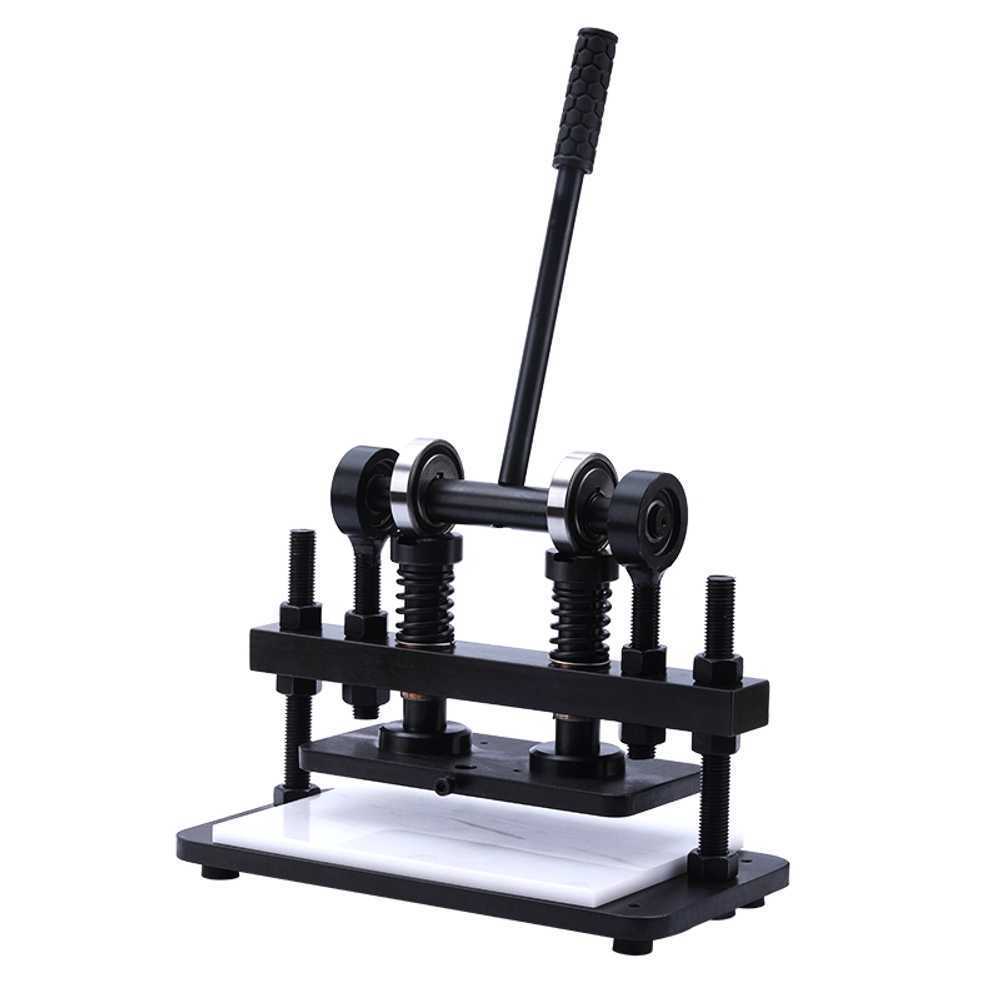 수동 가죽 펀칭기 프레스 공예용 구멍 뚫기 작업기 200x140mm + 스트로크12mm - 상세 이미지 2