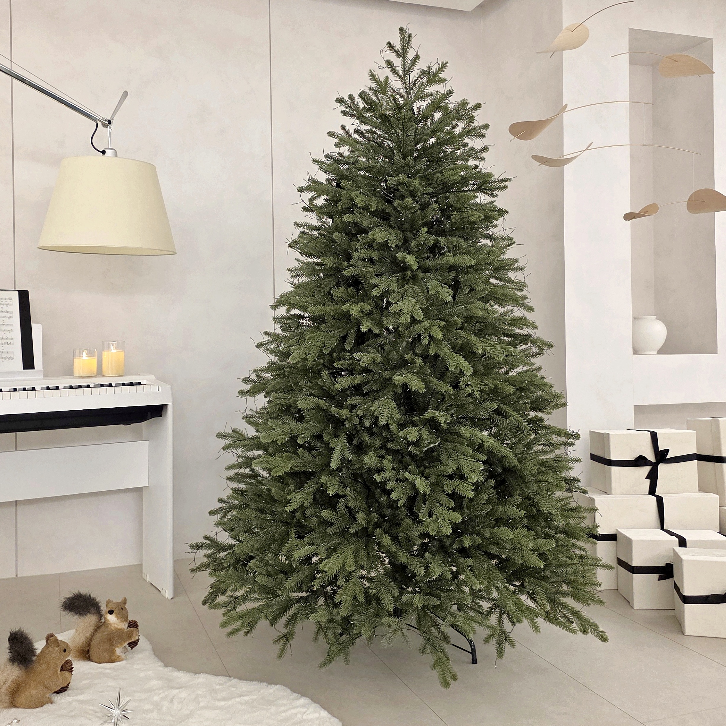 재니쓰홈 트리 크리스마스트리 PE100 180cm 무장식 전나무 대형 고급 카페 나무 상세 이미지 2