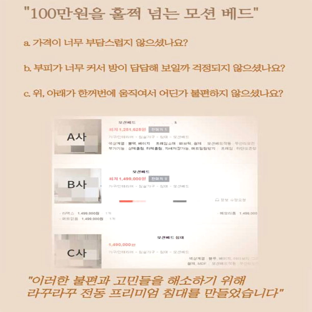 접이식 전동 매트리스 미니 원룸 침대 간이쇼파 - 상세 이미지 2