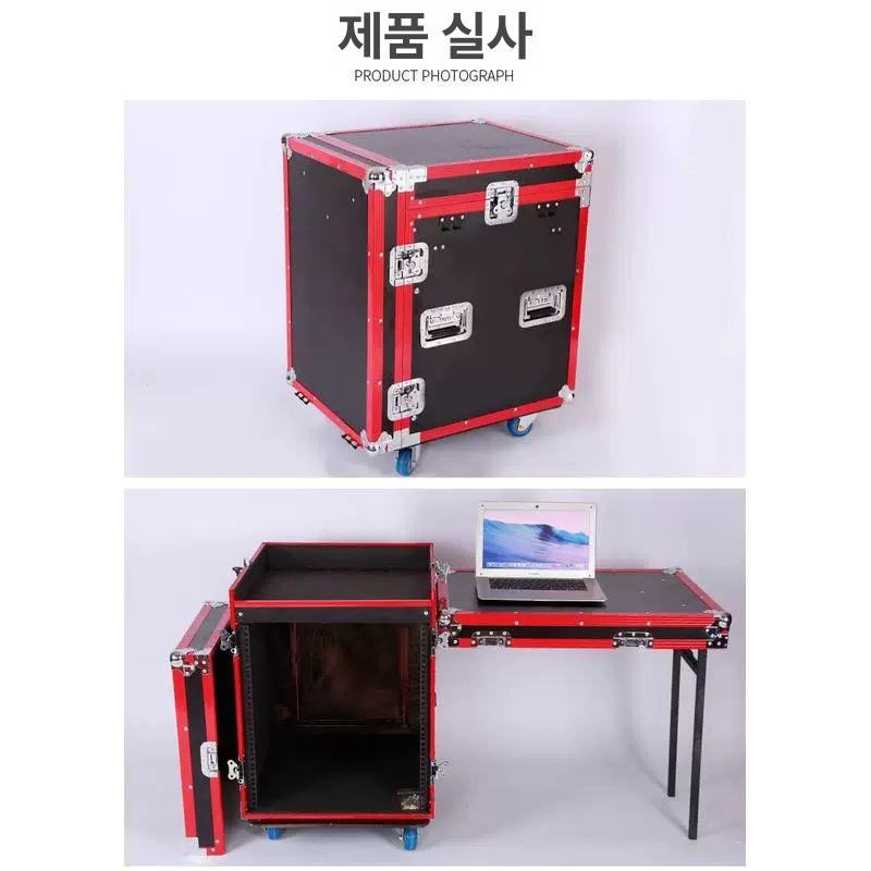 음향 케이스 랙 이동형 장착 이펙터 앰프 방지형 상부 이동식 콘서트 공연장 이동장 12U 항공 캐비닛 - 상세 이미지 3