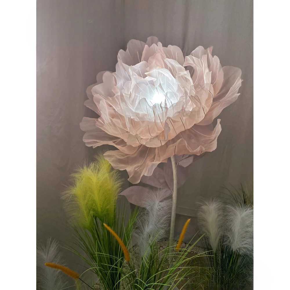 조화 소품 움직이는 꽃 인테리어 전동 장식품 선물 A형 50x150cm 이미지 6
