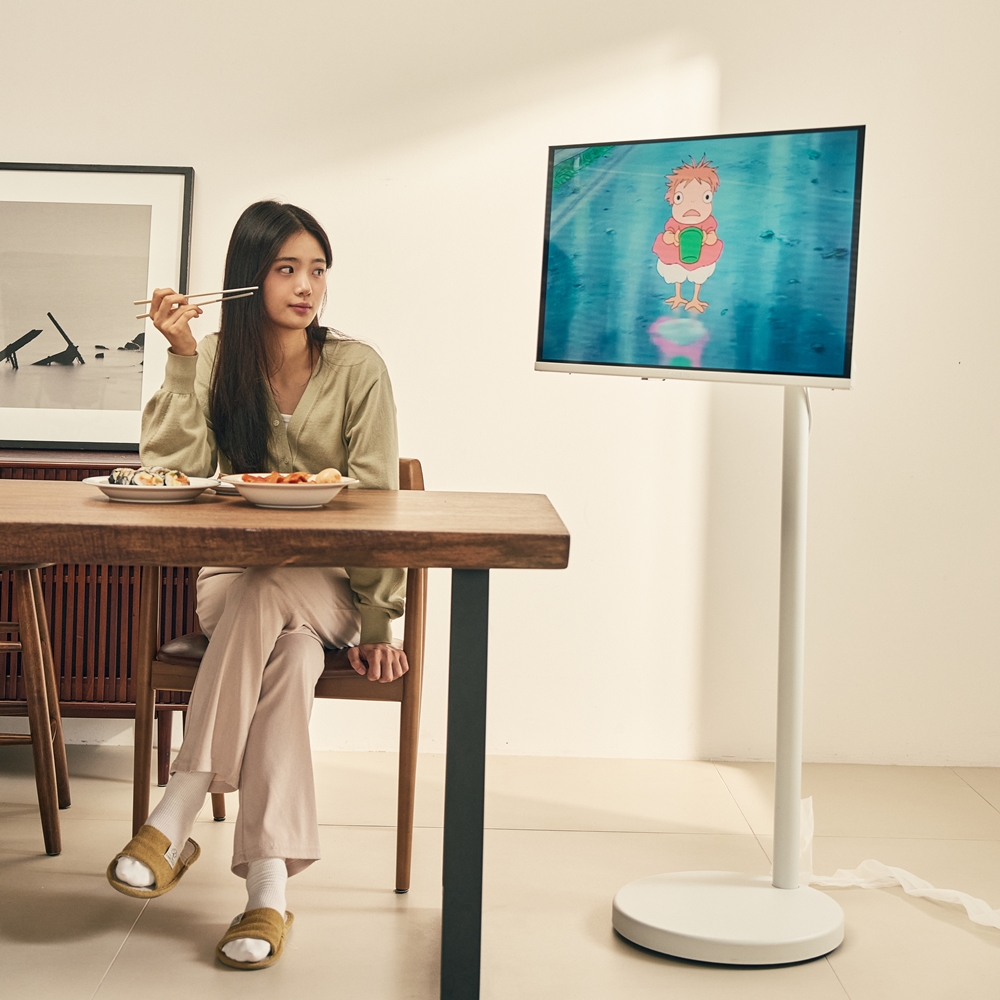 와이드무빙뷰 화이트에디션 삼탠바이미 셋트 QLED 81cm(32인치) FHD 스마트 이동식 TV 중소바이미 삼텐바이미 V1