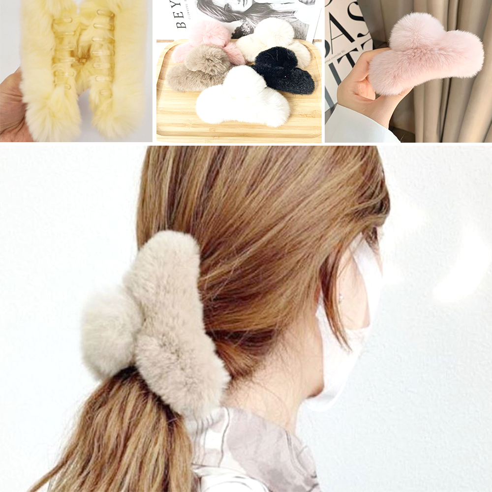 여자 반머리 집게핀 깜찍한 헤어스타일 패션 고정핀 - 상품 이미지