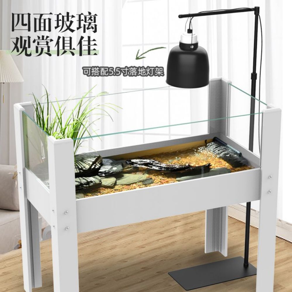 거북항아리 전용박스하우스 브라질거북과 대형생태조경빌라 60cm 생태 탱크 바닥 배수 - 상품 이미지