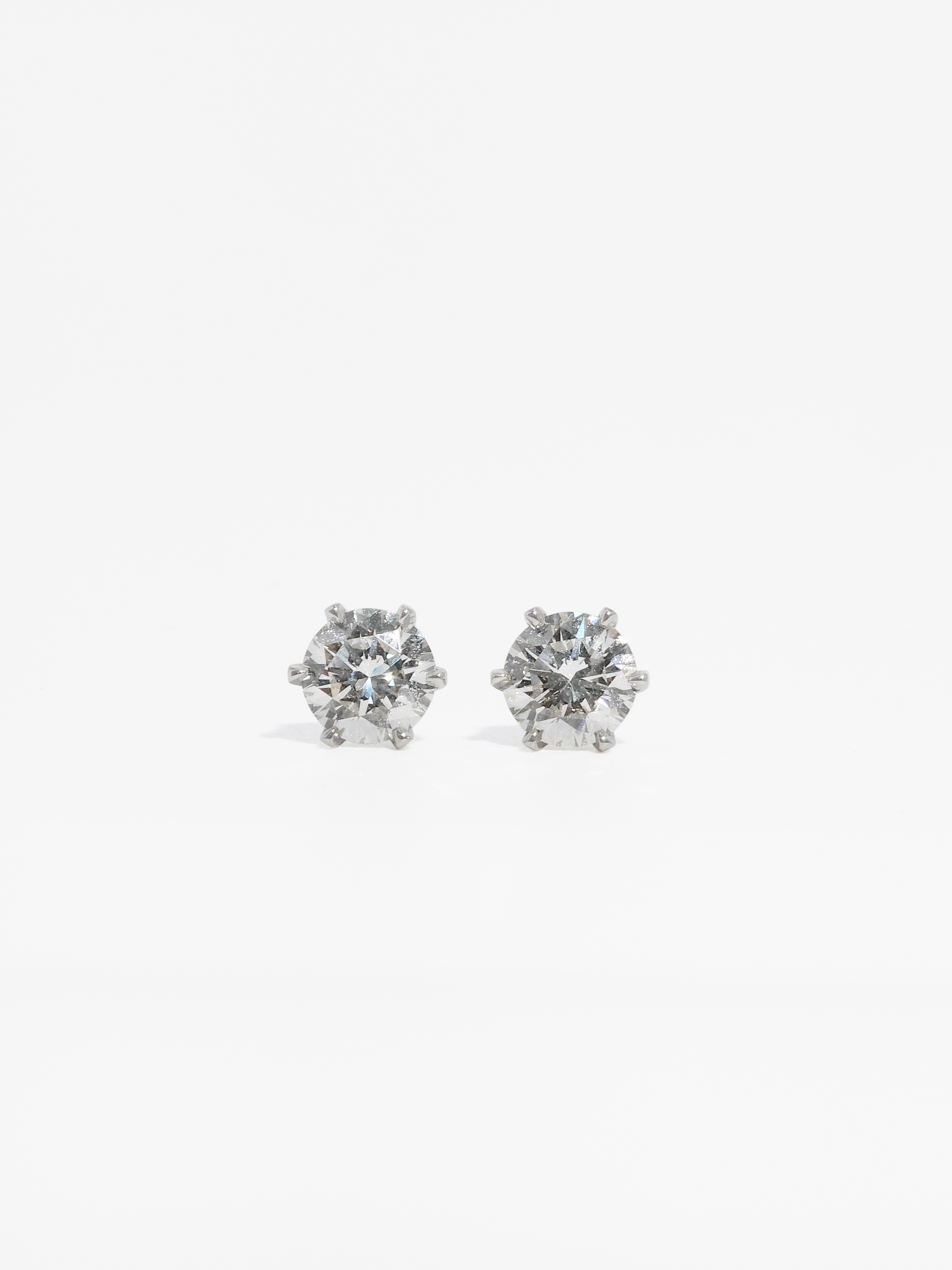 2캐럿 랩다이아 귀걸이 침귀걸이 6프롱 IGI 랩다이아몬드 D컬러 14k 18k - 상세 이미지 2