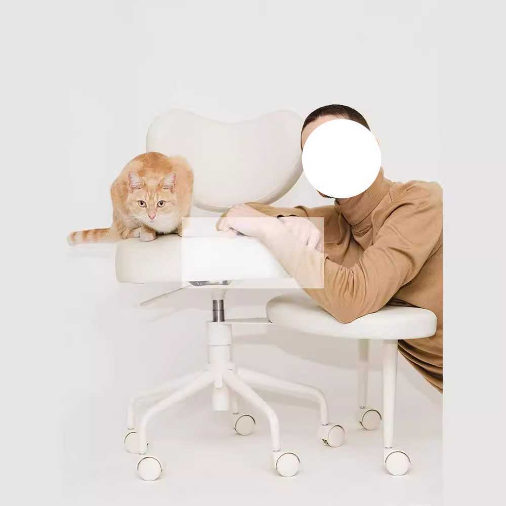 양반다리 멀티 포지션 체어 각도조절 휴대용 의자 화이트 이미지 7