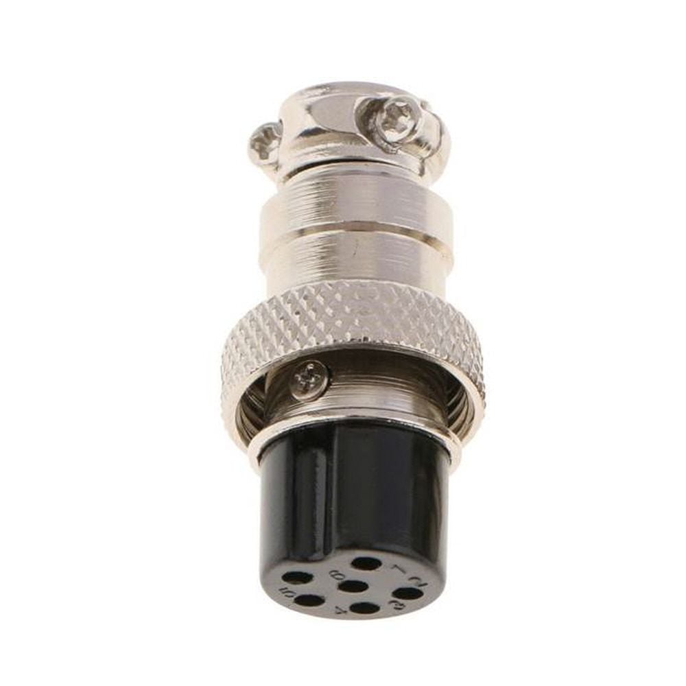 16mm 6핀(암) 항공잭 써큘러 잭 커넥터 항공단자 플러 - 상품 이미지