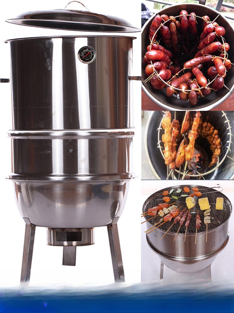 항아리 바베큐 그릴 화로 삼겹살 훈제 통 화덕 숯불 - 상세 이미지 2