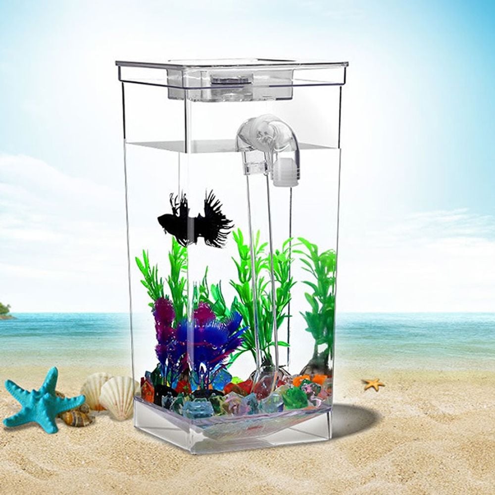 GDM LED 물고기 수족관 어항 액세서리 풀세트 사각어항