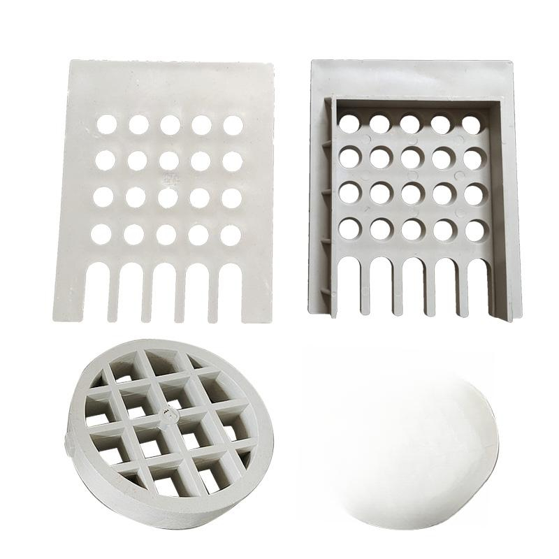 주철 배수구 커버 루프드레인 빗물 바닥 배관용 160mm 베이지 V자형 - 상품 이미지