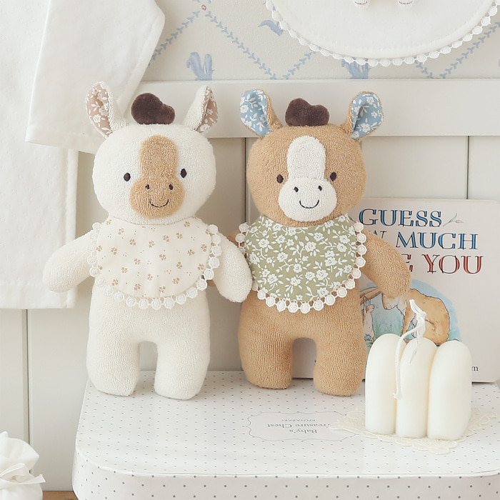 오가닉 아기 말 포포 애착 인형 만들기 임산부 태교바느질 아기용품 DIY