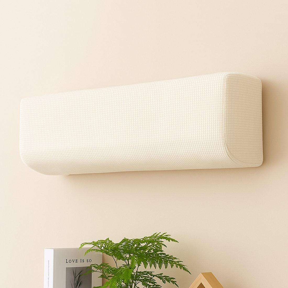 킨포크 벽걸이에어컨커버 삼성무풍 엘지 캐리어 에어컨덮개 와플 올스판 가리개 2size