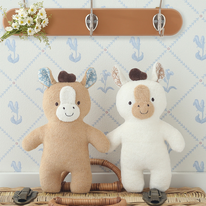 오가닉 아기 말 포포 애착 인형 만들기 임산부 태교바느질 아기용품 DIY