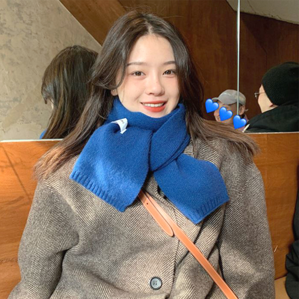 여성 목도리 머플러 겨울 니트 목워머 미니 넥워머 - 상세 이미지 2