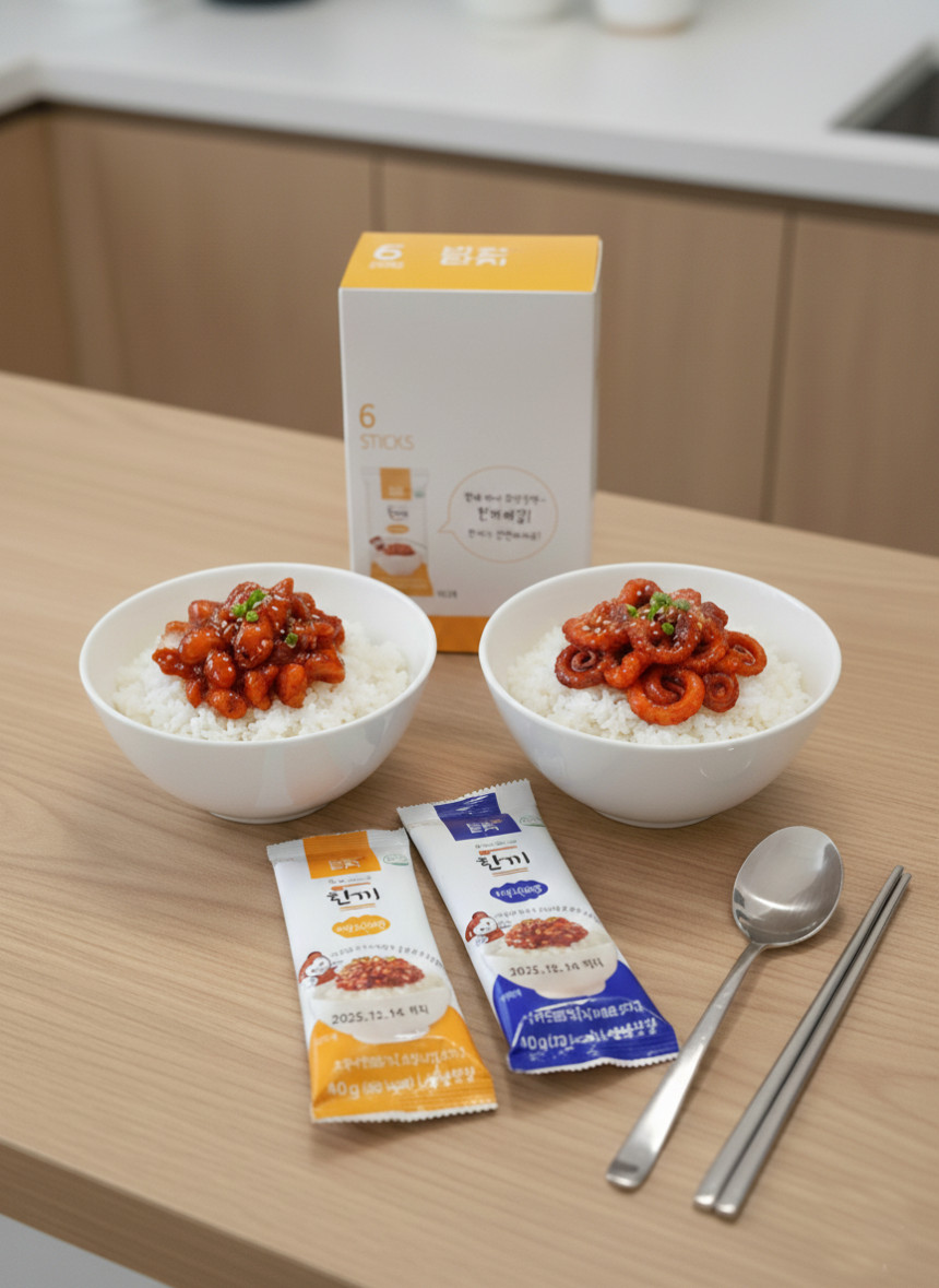 밀키트 한끼 스틱형 젓갈 3종 6개입 오징어 낙지 씨앗젓갈 도시락 등산 해외여행필수품 [원산지:상세설명에 표시]