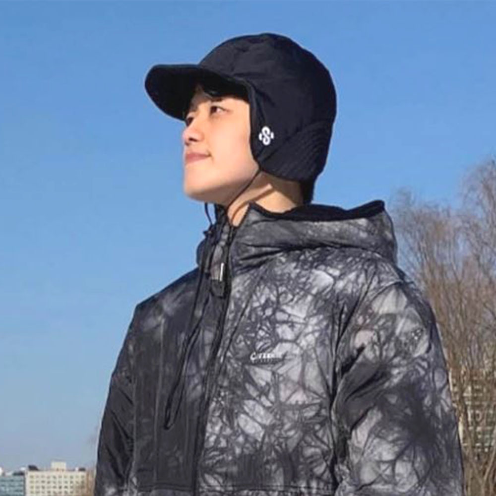 남성 방한 모자 겨울 보온 패딩 파일럿 벙거지 - 상세 이미지 2