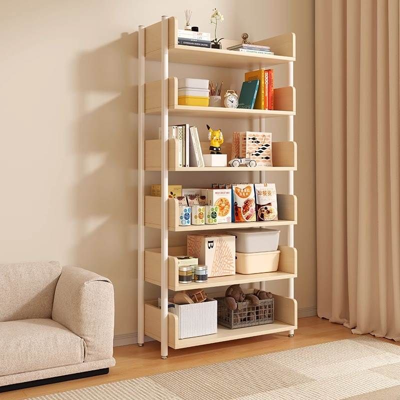 스탠딩 랙 선반 매대 마트 펜트리 진열대 원목 편의점 수납대 스틸 블랙 2단 30 x 24cm - 상세 이미지 2