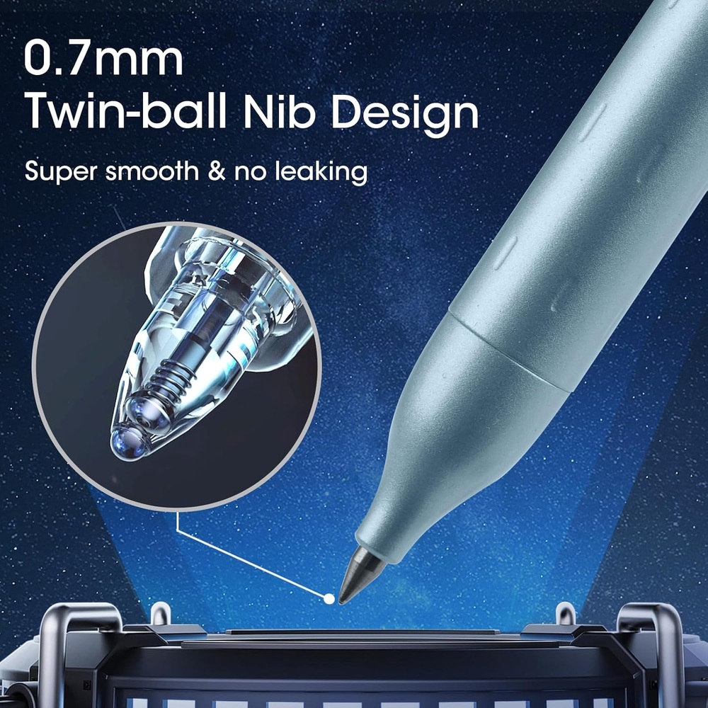 WRITECH 젤펜 0.7mm 검정 2개입 흰색 - 상세 이미지 5