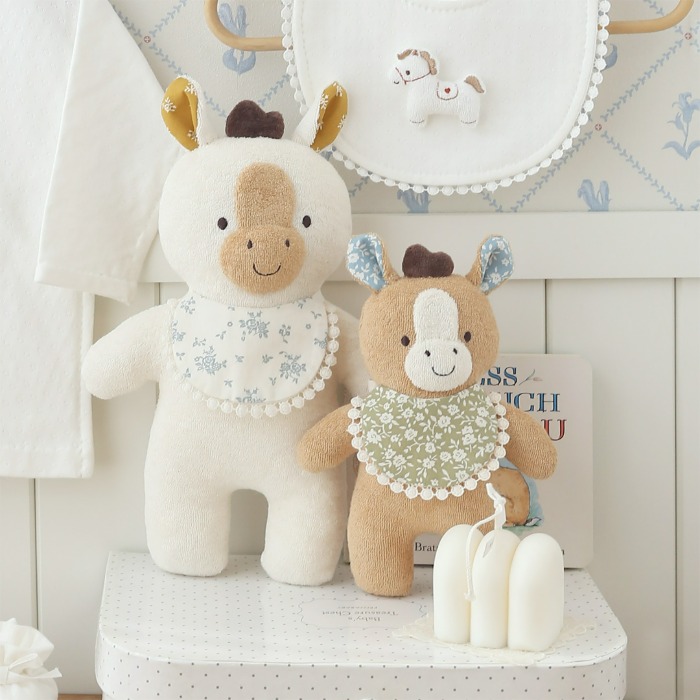 오가닉 아기 말 포포 애착 인형 만들기 임산부 태교바느질 아기용품 DIY