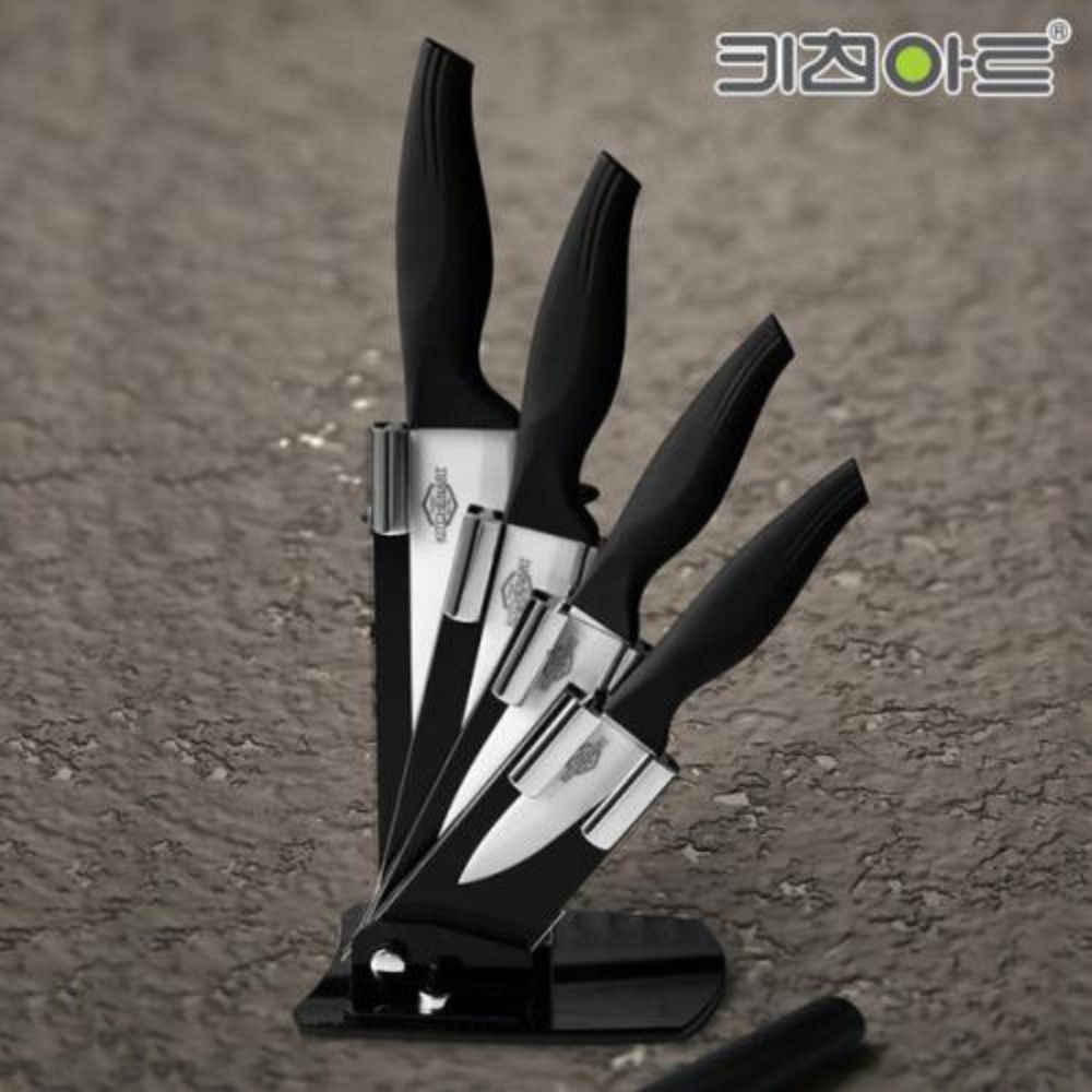 키친아트 세라믹나이프 주방 칼세트 6pcs - 메인 이미지