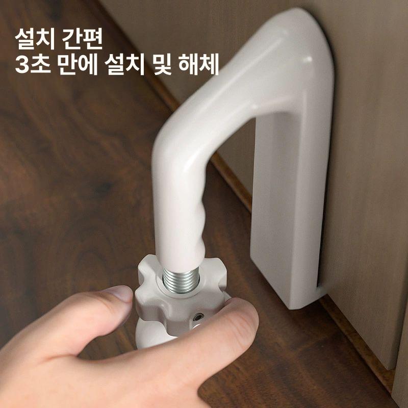 비상벨 도어스토퍼 도어락 휴대용 핸들 야외 원격 키패드 잠금 기계식 현관문 현관 인식 실내 레드 표준 알람없음 - 상세 이미지 4