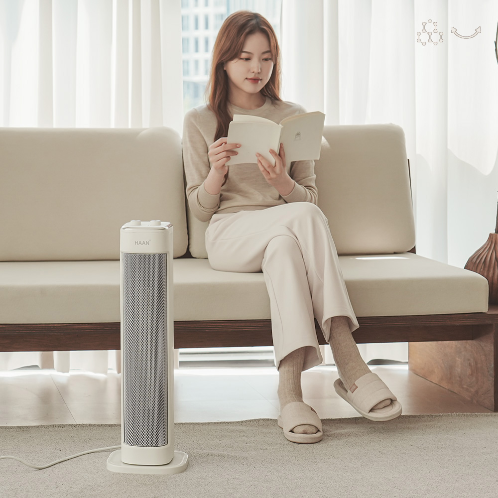 한경희 그래핀 PTC 타워형 전기온풍기 저소음 안전히터 이미지 7