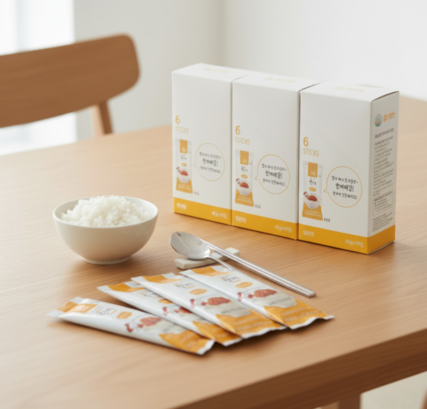 밀키트 한끼 스틱형 젓갈 3종 6개입 오징어 낙지 씨앗젓갈 도시락 등산 해외여행필수품 [원산지:상세설명에 표시]